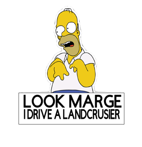 Look Marge Landcruiser Sticker