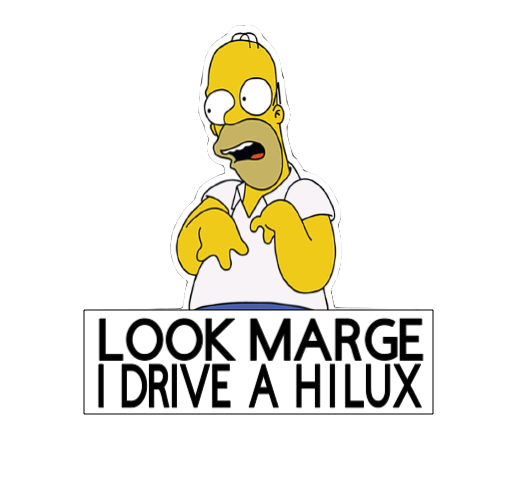 Look Marge Hilux Sticker