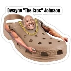 Croc johnson Sticker