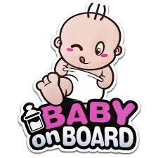 Baby on Board Sticker - Pink