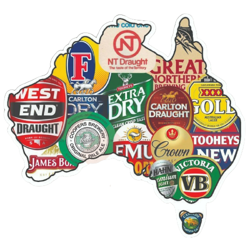 Beers of Australia Sticker