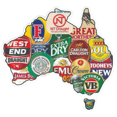 Beers of Australia Sticker