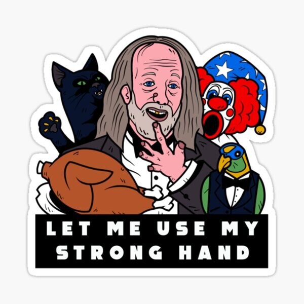 My Strong Hand Child Sticker