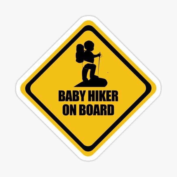 Baby on board Sticker - Hiker