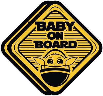 Baby on Board Sticker - Little yoda