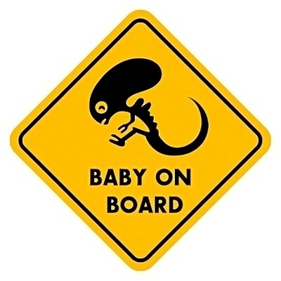 Baby on Board Sticker - Alien