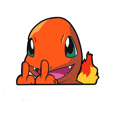 Charmander Peeking Sticker