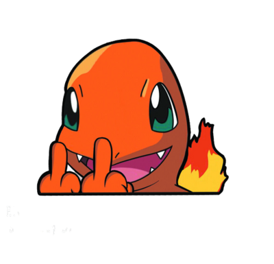 Charmander Peeking Sticker