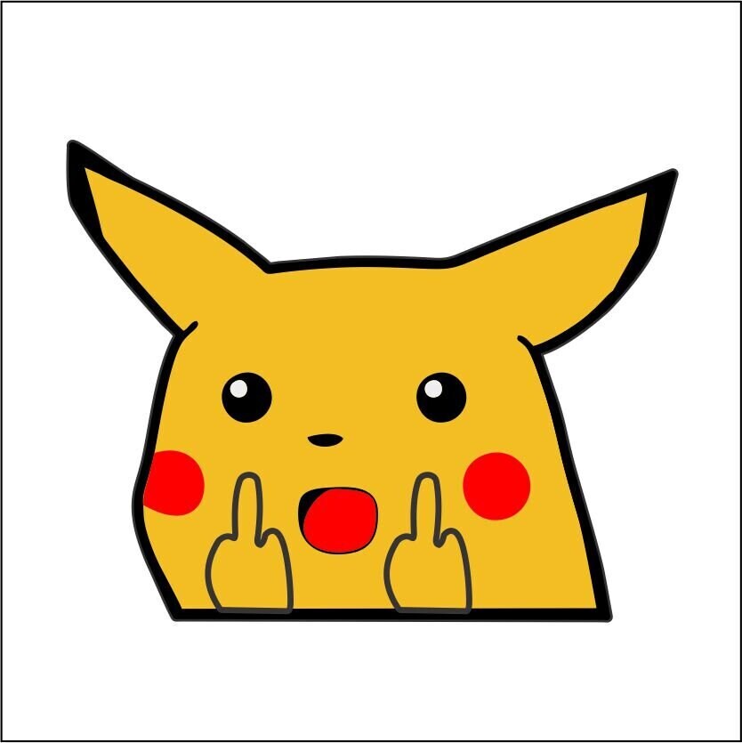 Pikachu Peeking Sticker