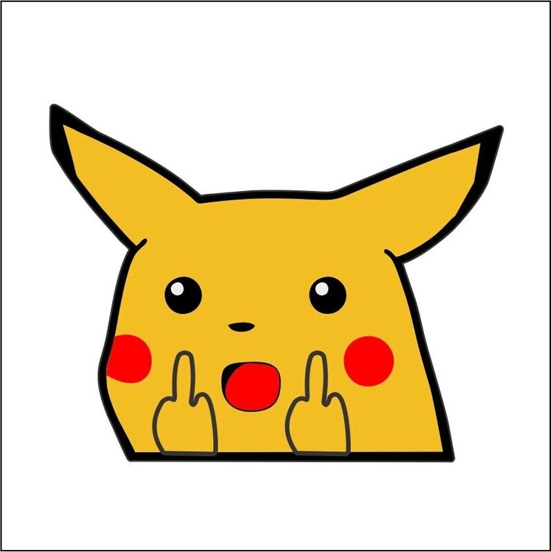 Pikachu Peeking Sticker
