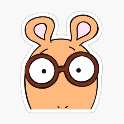 Arthur Peeking Sticker