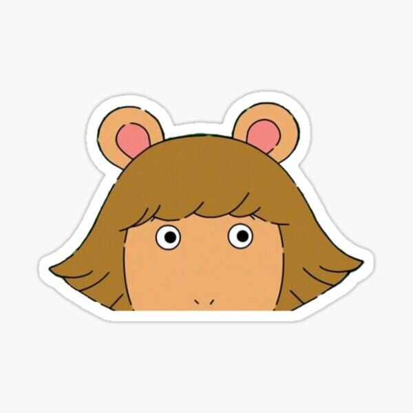 DW Peeking Sticker
