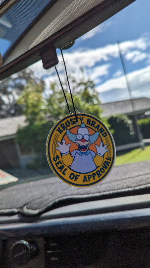 Krusty Brand Car Air Freshener