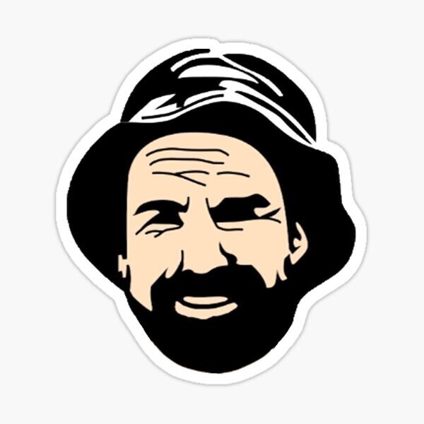 Jim&#39;s Head Sticker