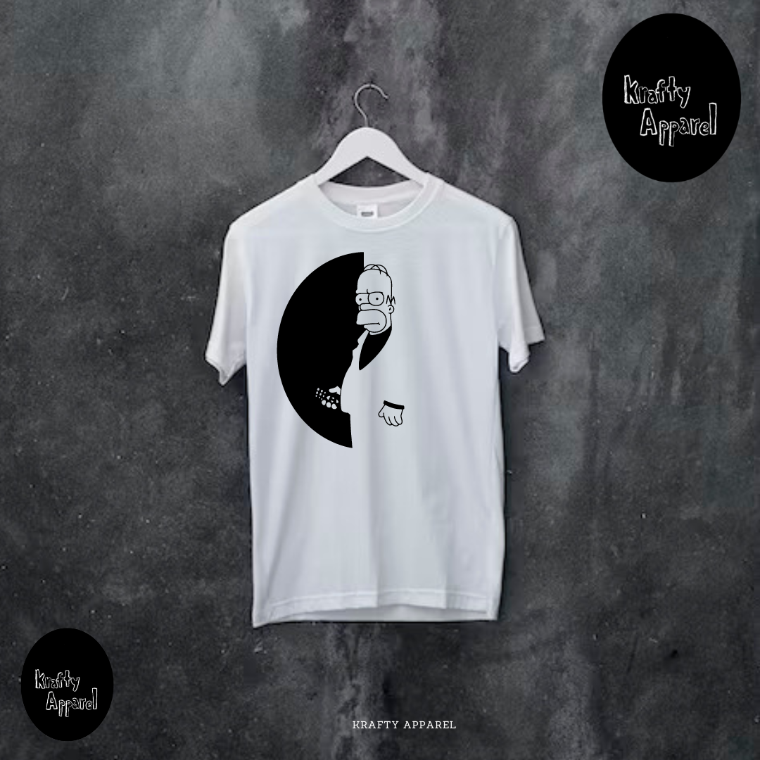 SCARFACE HOMER CREW NECK LONGLINE T-SHIRT