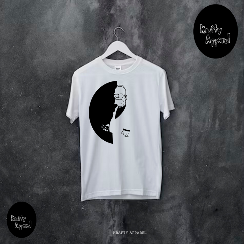 SCARFACE HOMER CREW NECK LONGLINE T-SHIRT