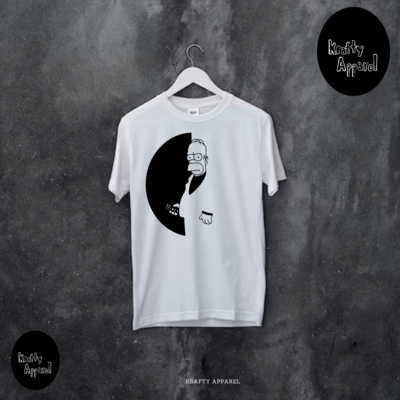 SCARFACE HOMER CREW NECK LONGLINE T-SHIRT
