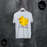 IM FLYING CREW NECK LONGLINE T-SHIRT