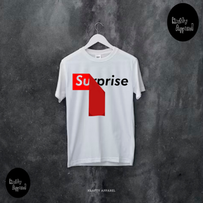 SURPRISE CREW NECK LONGLINE T-SHIRT