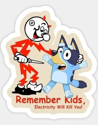 Remember kids bluey Sticker
