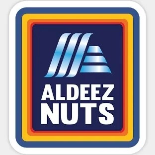 Aldi nuts Sticker