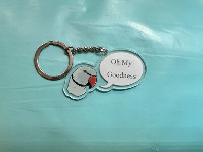 Bubble Head Keychain "Oh My Goodness"