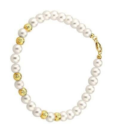 Kioto - Bracciale (perle, oro, sfere) 90061387