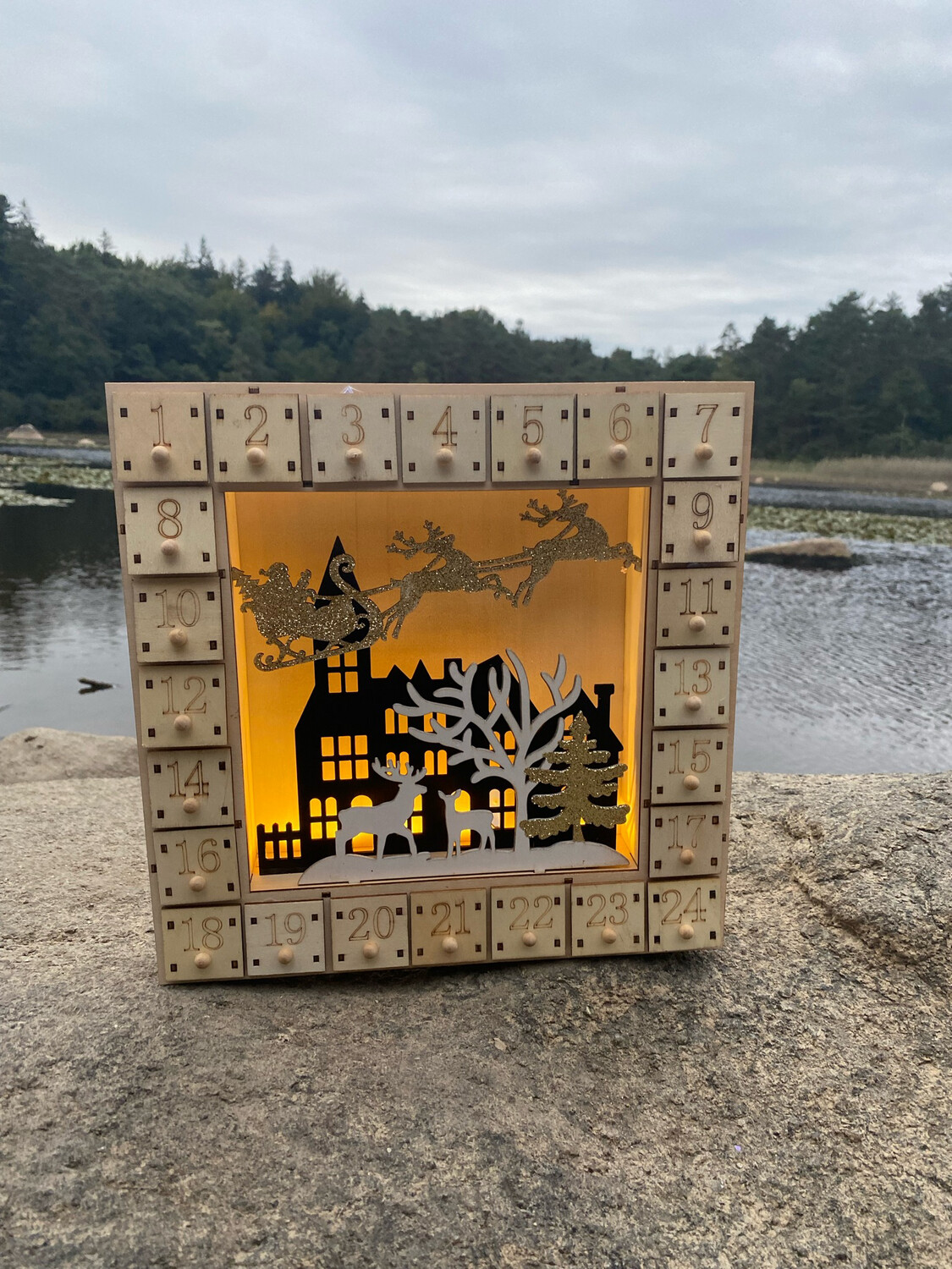 Calendrier de l'avent fondant parfumé de noël OR Calendrier de l'avent fondant parfumé de noël OR