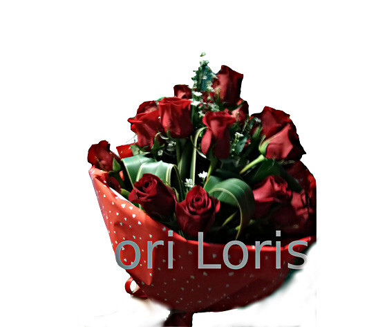 Bouquet 15 rose rosse ben confezionato con verdi di stagione