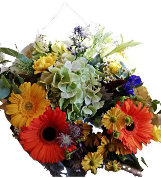 Bouquet colorato con fiori di stagione