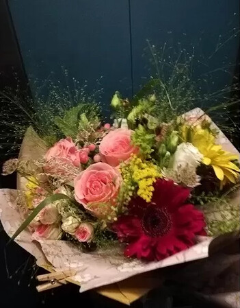 Bouquet Fiori di campo carta da pacco