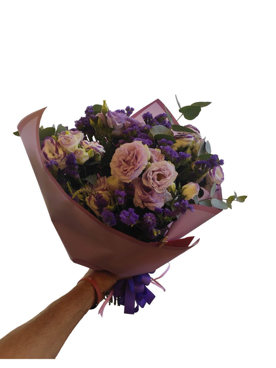 Bouquet lilla lisianthus