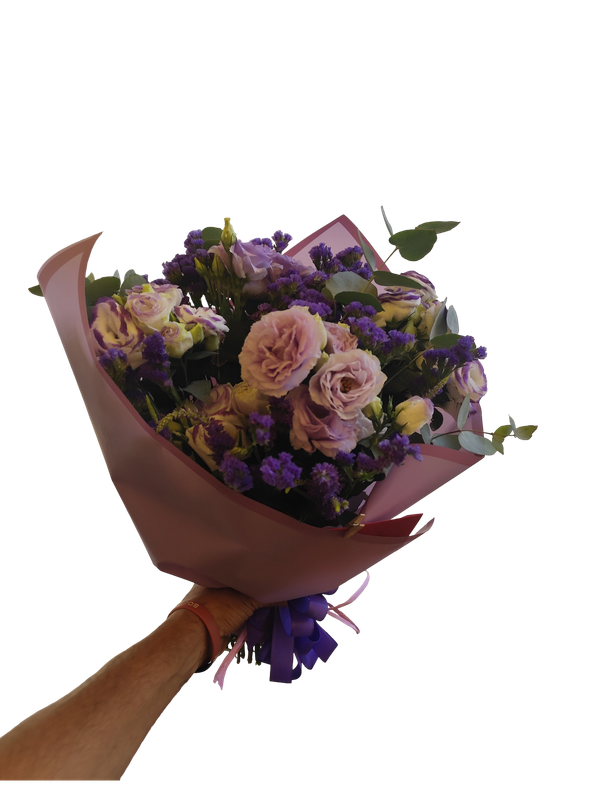Bouquet lilla lisianthus