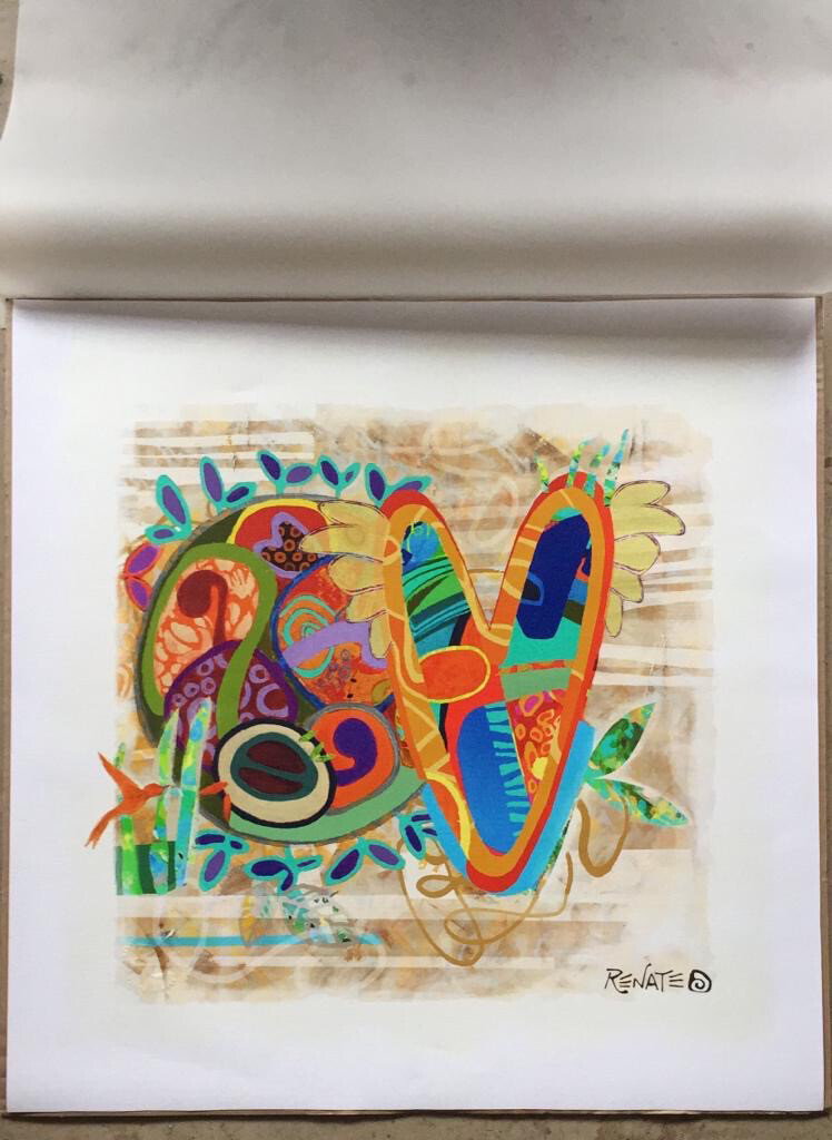 ⭕️MIAMI cuadro enmarcado/ framed painting 35x35 inch - Precio en Pesos Chilenos/ Price in Chilean Pesos - US$2.300-30%