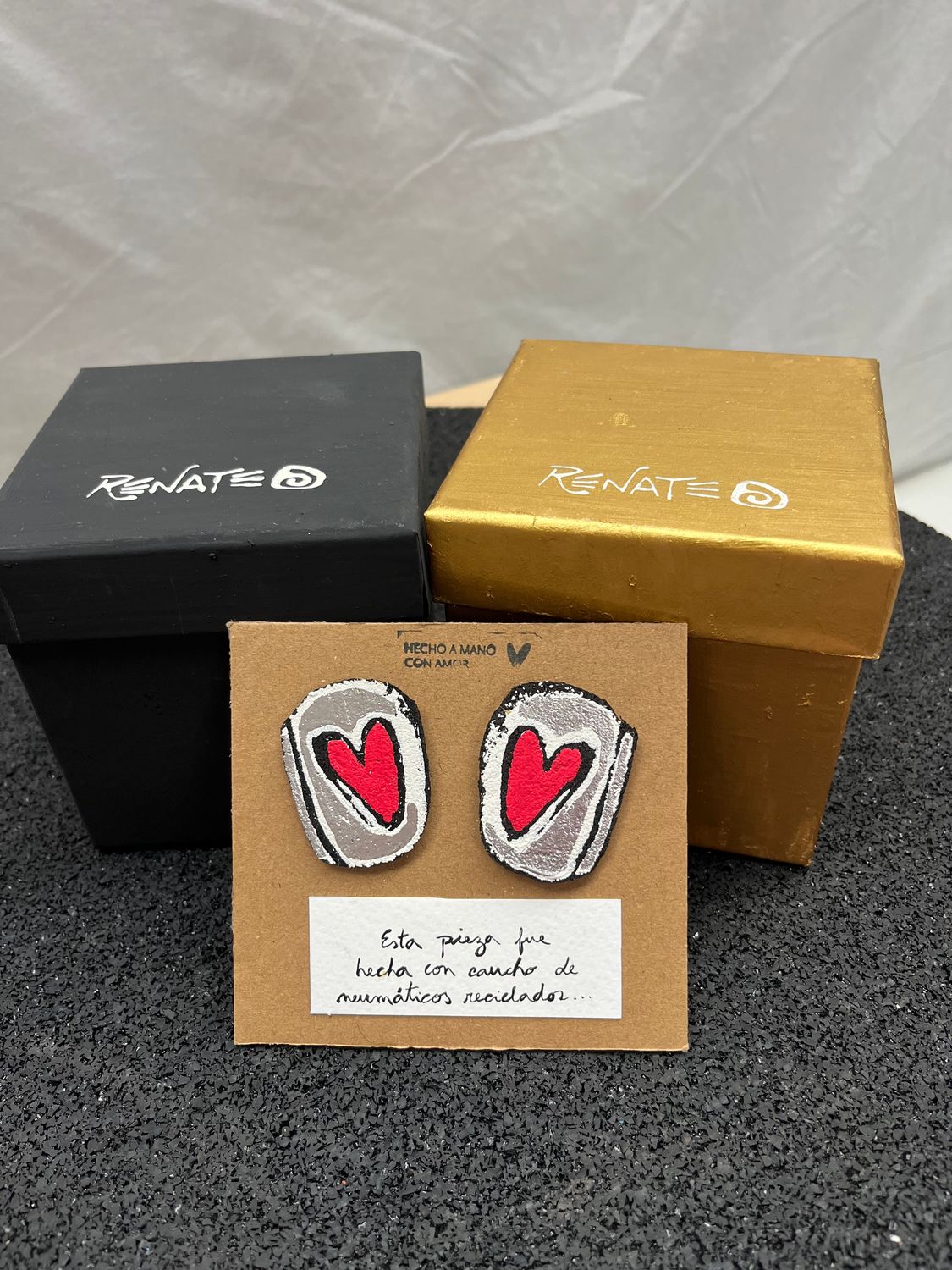Aros Corazón con Plata