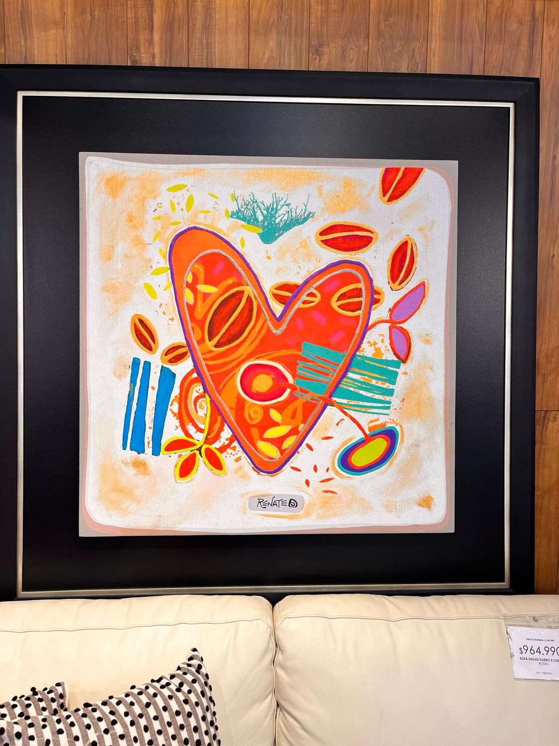 Cuadro enmarcado 145x145