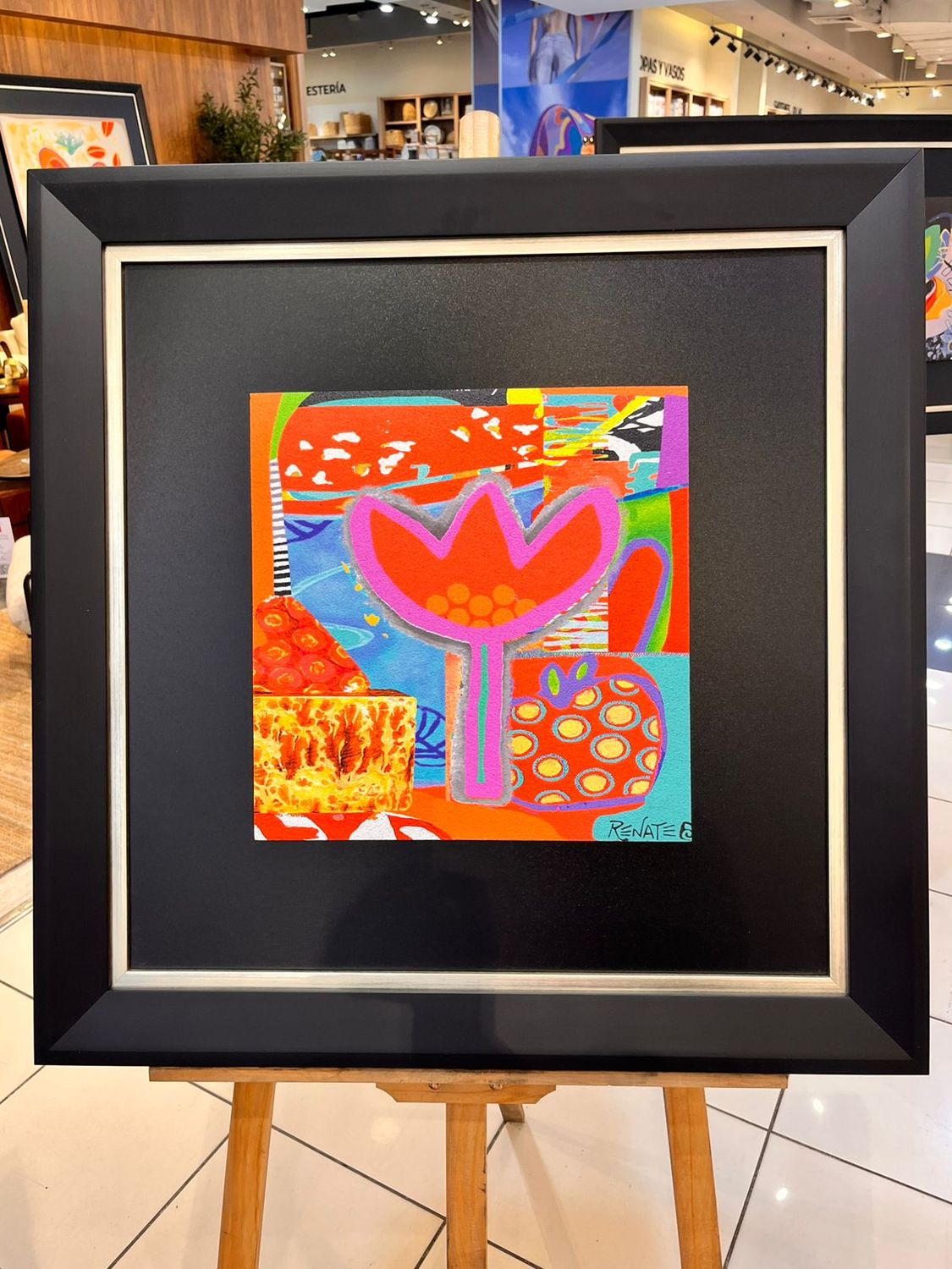 Cuadro enmarcado colección sustentable 64 x 64