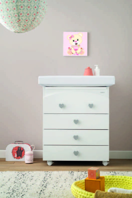 Bagnetto 4 cassetti Cuore