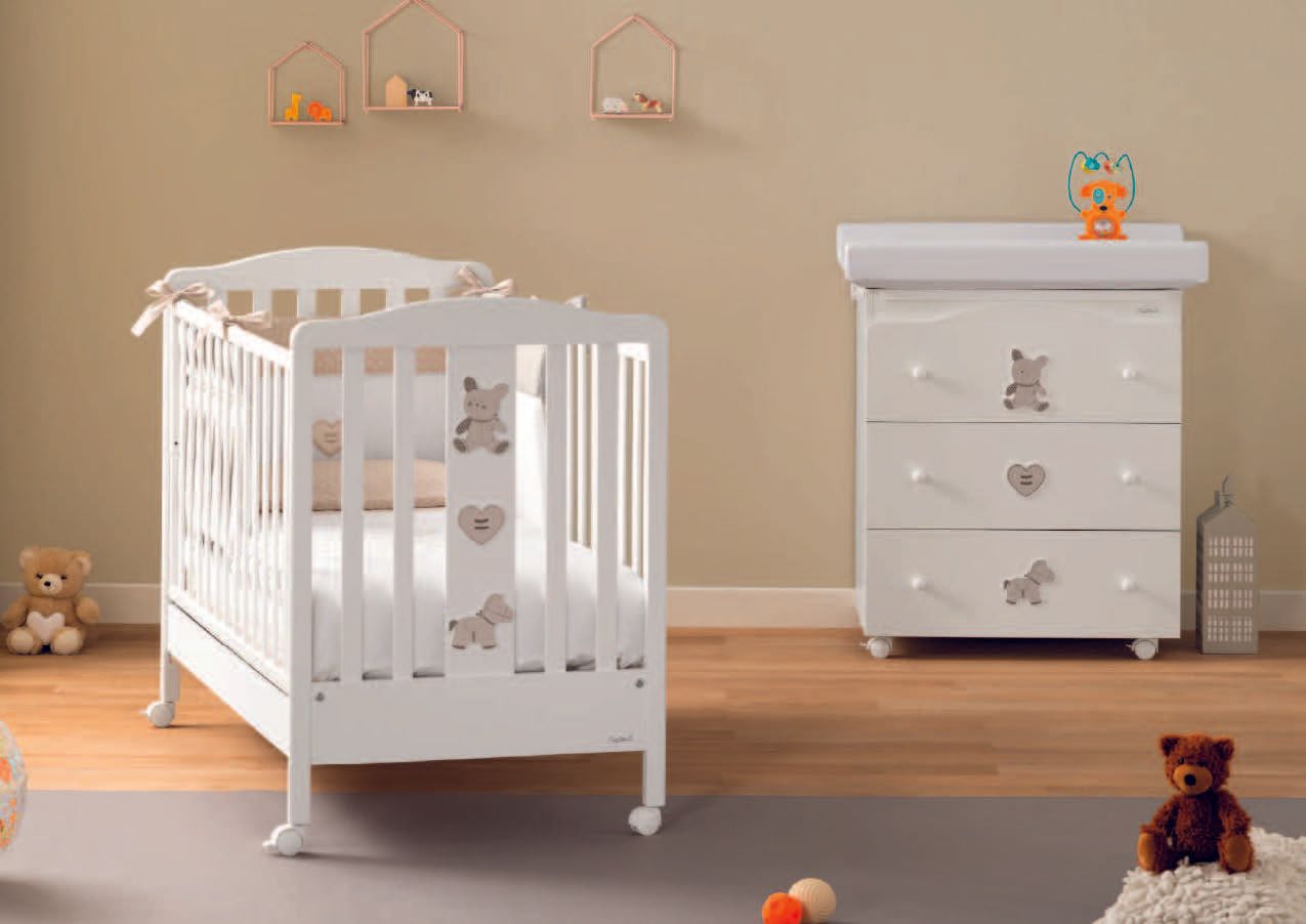 Set Tuo Lettino con Materasso + Bagnetto-Fasciatoio