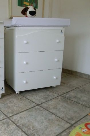 Set Iris lettino con materasso + Bagnetto-Fasciatoio