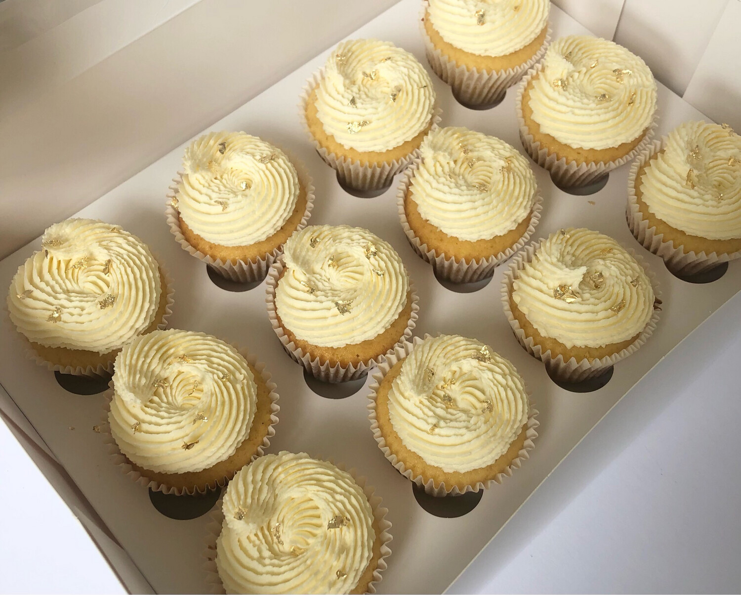 White with Gold Leaf