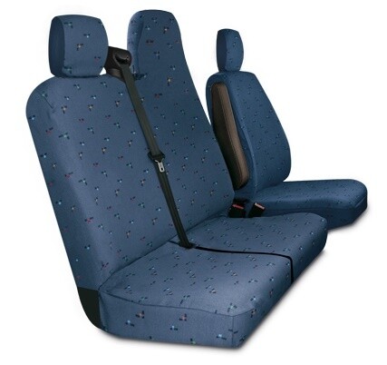 Coprisedili su misura per Nissan NV400, Opel Movano e Renault Master dal 2010 e Nissan Interstar dal 2022 con schienale sdoppiato