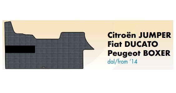 Tappeti su misura in PVC  plastificato per Jumper, Ducato e Boxer dal 2014