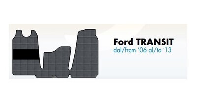 Tappeti su misura in PVC plastificato per Ford Transit dal 2006 al 2013