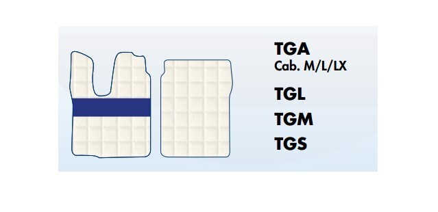 Tappeti Trucker su misura per Man TGL - TGM - TGA Cab.M/LK/XL - TGS