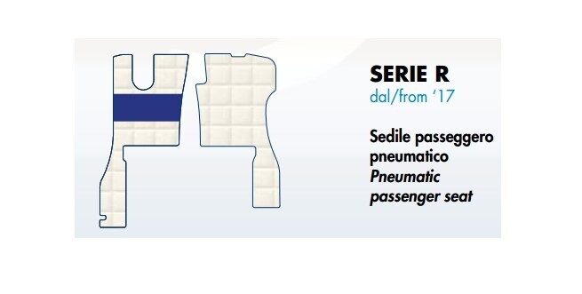 Tappeti  Trucker su misura per Scania Serie R dal 2017 con sedile passeggero pneumatico