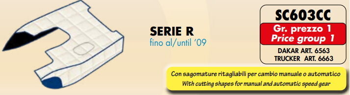 Copricofano Trucker su misura per Scania Serie R fino al 2009