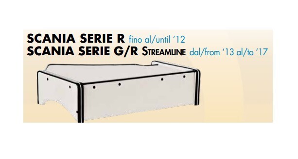 Tavolino centrale King su misura per Scania R fino al 2012 e G/R Streamline dal 2013 al 2017