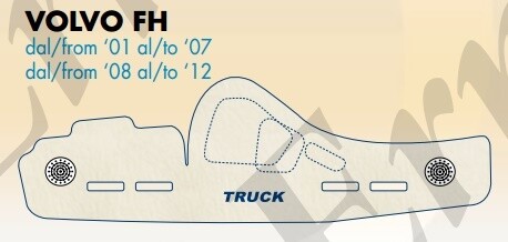 Copricruscotto Thermic per Volvo FH dal 2001 al 2012