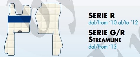 Tappeti Explorer su misura per Scania Serie R dal 2010 al 2012 e Serie G/R Streamline dal 2013 al 2017